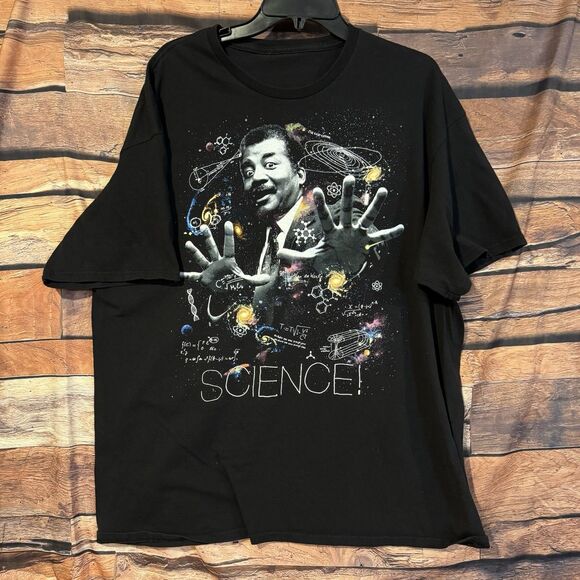Neil deGrasse Tyson Science! XL T-Shirt Astrophysicist Space Cosmos SS Tee - Picture 1 of 5
